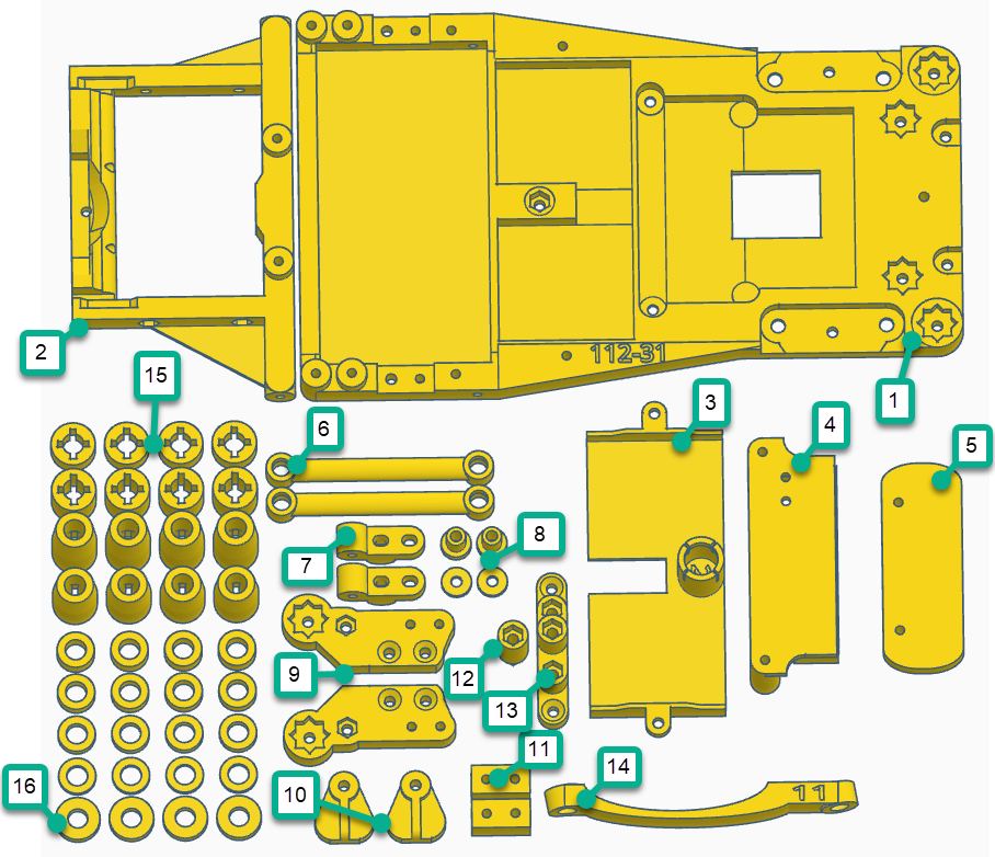 112-30 TQ12 1/12 Carpet Car Kit