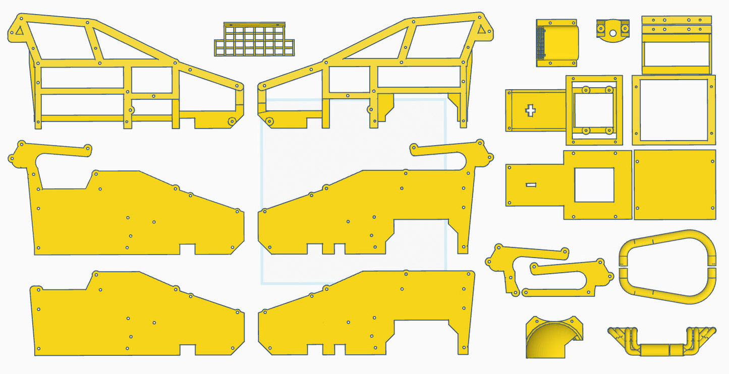 784-20-HT (High-Temp) Zer0-Mod Bandit Wingless Sprint Panel Set